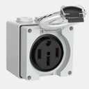50 Amp Power Outlet Box,NEMA 14-50R Outlet 125/250Volt Weatherproof Outdoor Receptacle Panel,50 Amp RV Receptacle for Electric Vehicles,Camper, Generator, etc.ETL Listed