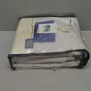 INOVADAY 100% Blackout Curtains for Bedroom, Black Out Curtains 96 Inch Long, Clip Rings Linen Blackout Drapes, Thermal Insulated Room Darkening for Living Room, 2 Panels - Beige,W50xL96