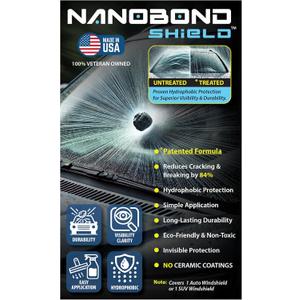 Windshield Protection  Strengthens Glass to Reduce Cracks by 84%, Repels Water and Debris for Clear Visibility, Easy Application, Eco-Friendly, and Durable Protection
