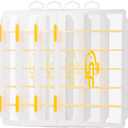 SF Tackle Box 3600 Plastic Tackle Trays Fishing Tackle Box Storage Organizer with Removable Dividers 4 Packs Lure Terminal Storage