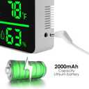 Decibel Meter Wall Hanging Sound Level Meter 11 inch Large LED Display Noise Temperature Humidity Meter with Alarm Icons Indicator Wide Applications for Classroom, Studio, Home, Factory