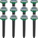 Solar Powered Mole Deterrent 12 Pack - Outdoor Garden & Lawn Protection Device, Weatherproof Design for Effective Mole Activity Reduction, Easy Installation