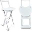 Yuxitia 
24" Folding Bar Stool Portable Counter Kitchen Chair White
Lightweight Stool For Shop Restaurant Coffee Shop Indoor Outdoor Use