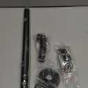 Zeerobee Curtain Rods for Windows 16 to 28, 1 Inch Industrial Wrap Around Black Curtain Rod, Indoor/Outdoor Room Divider Adjustable Drapery Pole, 16"-28"