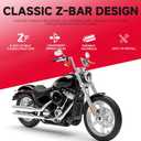DREAMIZER 1 inch Motorcycle Handlebars 8" Rise 25mm Ape Hanger Z-Bars Compatible With Harley Sportster Softail Dyna Yamaha Suzuki Kawasaki Chopper Cruisers Bobber Cafe Racer custom Bike 1982-Up