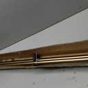 1-Inch Diameter Curtain Rod, Adjustable Rod Set with Premium Aluminum Brackets and Finials, Single Heavy-Duty Curtain Rods for Windows (Brushed Gold, 72-144")