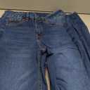 Sidefeel Women's High Waisted Wide Leg Jeans Stretchy Tummy Control Straight Leg Denim Pants Light Blue Size 8