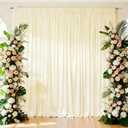 10x10 ft Champagne Backdrop Curtain for Parties, 2 Panels 5x10FT Wrinkle Free Glitter Photo Backdrop Drapes Shimmer Back Drop Cloth for Wedding Birthday Graduations Stage Photography Background Decor