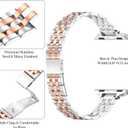 for Apple Watch Band 38mm 40mm 41mm 42mm 44mm 45mm Series 9 8 7 6 5 4 3 2 1 SE SE2 Women and Men,Classic Stainless Steel Metal Watchband for iWatch Bands,Pretty Shiny Look