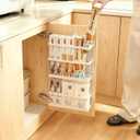 20x13x4.7-Inch Inside Cabinet Door Organizer,Adhesive Shelf,No Drilling Cabinet Door Storage,Organizer Caddy for Kitchen,Bathroom Cabinets,Space Saving Hold,Style1 (21" x 14")