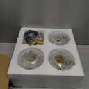 Clear Glass Pendant Lights Kitchen Island 3 Pack,Gold Hanging Light Fixture,6 Inch Modern Pendant Light Fixtures for Kitchen,Farmhouse,Dining Room