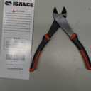 IGAN 7-inch Wire Cutters, Spring-loaded Side Cutters Dikes, Ultra Tough and Durable Diagonal Cutting Pliers in CRV Steel, Heavy Duty Cutting Pliers for Electrical, Artificial Flowers and Homes (7''x1)