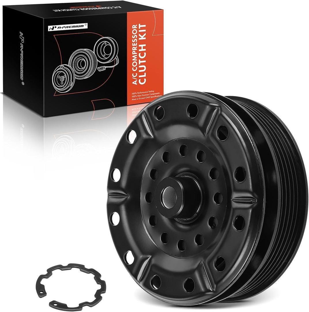 A-Premium Air Conditioner AC Compressor Pulley Compatible with Dodge Journey 2009-2020 2.4L, Avenger 2008-2011 2013-2014 & Chrysler 200 2011-2014 2.4L, Sebring 2007-2010 2.4L, with 6SEU16C Compressor