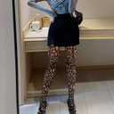 Chalier Fishnet Stockings Tights Suspender Pantyhose Lace Thigh High Stockings for Women (Black)