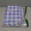 Romanstile Rectangle Vinyl PVC Tablecloth, 100% Waterproof Buffalo Plaid Plastic Table Cloth, Oil Proof Heavy Duty Wipeable Table Covers for Dining/Camping/Picnic/Outdoor - 54" x 78", Light Blue