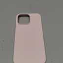 ORNARTO Compatible with iPhone 14 Pro Max Case 6.7, Slim Liquid Silicone 3 Layers Full Covered Soft Gel Rubber Phone Case Protective Cover with Microfiber Lining 6.7 inch-Chalk Pink