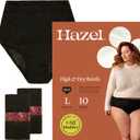 Hazel Disposable Womens Underwear, High-Waist Pull-Ups for Postpartum & Incontinence, Large, Ultra-Thin, 10-Count (1-Pack)