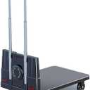 Flat Bed carts with Wheels Foldable Household Transport Flatbed Trolley Cargo Trailer Foldable Portable Vehicle Heavy - Duty trolleyflatbed Truck (Black,Small)