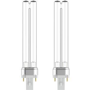 Pond UV Light, 9 Watt UVC G23 Base Replacement Bulb for Outdoor Pond Clarifier, Light Bulb Compatible with Tetra GreenFree UV Clarifier and JUP-01 UVE9 CF400 CF500 UVCP-9 Aquarium Filter (2 Pack)