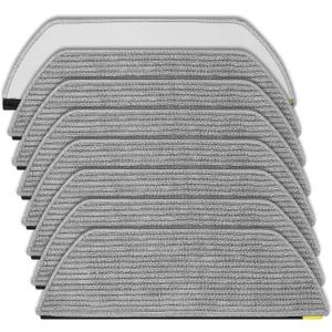 Replacement Mop Pads Compatible with Shark RV2820YE RV2820ZE AV2820S AV2820AE AV2800ZE RV2800AE RV2800S Never Touch System Pro Robot Vacuum Cleaner Microfiber Reusable Replacement Mop Pads, 8 PACK