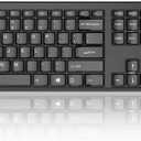 Lenovo 100 Wireless Compact Keyboard  Cordless Keyboard for PC & Laptop with Windows  Silent Keys  Full-Size Layout with Numeric Keypad  Plug & Play USB Receiver  Portable, Black