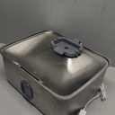 Kastty 3.96 Gal Dog Water Fountain for Large Dogs,15L Stainless Steel Dog Water Bowl Dispenser Triple Filtration,Ultra Quiet Automatic Pet Water Fountain with Water Level Window and LED Light(FS76)