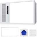 Bathroom Fan with Light and Heater 1800W, 160 CFM Ventilation, Remote Control, Quiet Exhaust, 4-in-1 Design for Heating, Lighting, Ventilation and Air Circulation For Comfort In Any Season