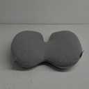 C CUSHION LAB Extra Dense Lumbar Pillow - Patented Ergonomic Multi-Region Firm Back Support for Lower Back Pain Relief - Lumbar Support Cushion with Strap for Office Chair, Car, Sofa, Plane - Grey