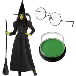 Morph Witch Costume Women With Makeup, Womens Witch Costumes For Adults, Costumes For Women, Womens Halloween Costume (X-Small)