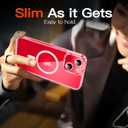 4 x for iPhone 14 Plus Case,[Compatible with Magsafe][Anti-Yellowing] with Screen Protector,Slim Thin 10 FT Shockproof Phone Case 6.7 inch (Magnetic Clear)