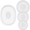 Silicone Lids for CorningWare 16-Ounce & 24-Ounce & 1.5 Quart Round Dish and 2-1/2-Quart Oval Casserole Dish, 4 Pack Reusable Covers (Dish not Included) Dishwasher & Microwave & Freezer Safe