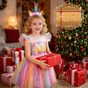 VGOFUN Princess Dress Up Clothes for Little Girls Princess Costume Princess Dresses Toddler Christmas Birthday Gift Aged 3-6