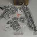 Merapi 24" Industrial Floating Shelves, Pipe Shelves for Wall, 2 Tier Rustic Wood Wall Shelves for Home Dcor, Bedroom, Living Room, Bathroom