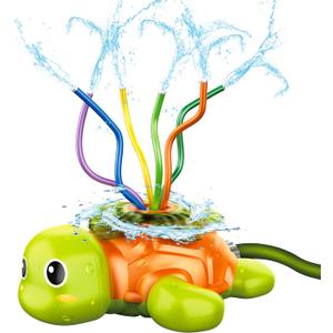 JOYIN Water Sprinkler for Kids Turtle Spray Sprinkler with Wiggle Tubes, Kids Sprinkler Water Toys for Outdoor Yard and Seasonal Merriment Activities