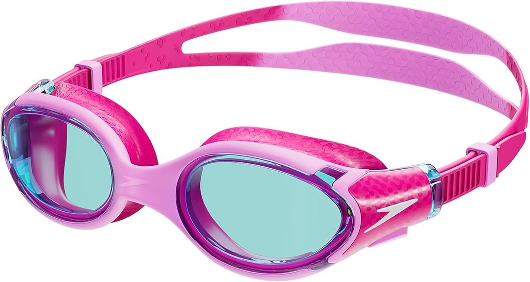 Speedo Unisex Kids Swim Goggles Biofuse 2.0 Junior (One Size, Flamingo Pink/Electic Pink/Blue)