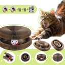 2 x Kitty Curls Cat Toys,Magic Organ Cat Scratching Board for Indoor Cats, Foldable Accordion Honeycomb Scratcher with Ball, Interactive Twisty Paws (2PCS)