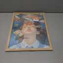 Girl Room Wall Art Prints The Girl In The Sea And Fish Poster Canvas Art Wall Decor Picture For Bedroom Office Dorm Bathroom Wall Decor Aesthetic Home Artwork 12"  16" With Framed (MK04.)