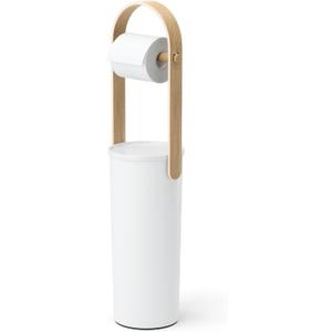 Umbra Bellwood Toilet Paper Stand Holder with Reserve Storage Compartment for 3 Rolls