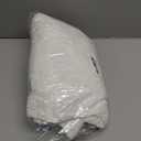 chouyatou Women's Summer Boho Embroidery Eyelet Dress V-Neck Collared Tiered Midi Tunic Dress (Large, White)