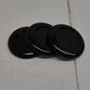 Piano Caster Cups Grand Piano Caster Cups Piano Leg Hardwood Cups Pads for Grand Piano (Wood Black, Set of 3)