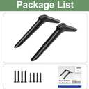 TV Stand Legs for Hisense TV Legs, for Hisense TV 40H5590F 40H4F 40H3F9 40H4030F1 43H4F 43H4030F 43H4030F1 TV Stand with Screws Set, Easy to Install, Black