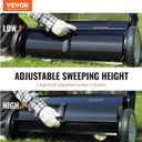 VEVOR Push Lawn Sweeper 26 Inch Leaf & Grass Collector 7 cu. ft. Hopper Bag