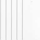DALIX PVC Veritcal Blind Replacement Slats Curved Smooth White (82.5 Length) (5, White)