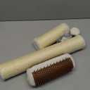 Wall Mounted Cat Scratcher, 34 Extra-Tall Vertical Sisal Scratching Post for Large Cats, Space-Saving Wall Cat Scratcher with Self Grooming Brush & Hanging Ball, Beige