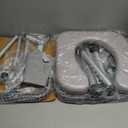 Raised Toilet Seat with Handles - 400lbs Width Adjustable Toilet Seat Riser for Seniors, Handicap and Disabled, Toilet Riser with Handles, Fit Any Toilets