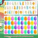 2 x 40Pcs PreFilled Easter Eggs with Bunny Toys,Easter Basket Stuffers Fillers Gifts for Kids Toddlers, Easter Party Favors Easter Egg Hunt Classroom Prize