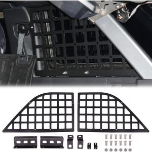 Rear Window Molle Panel for 2021 2022 2023 2024 2025 New Ford Bronco 4 Door Hard Top Cargo Organizer Rear Trunk Panel Storage System Interior Accessories, 2 Pack Black