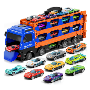 Ci Vetch 78Inch Cars Trucks Toys for Toddler and  Boys Kids, Transport Truck with 24Pcs DieCast Cars, Gifts for 3 4 5 6 Year Old Boys, Toddler Boy Toys Ages 3-5, 4-7