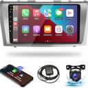 Naifay Android Car Radio for Toyota Camry 2006 2007 2008 2009 2010 2011, 9inch IPS Touch Screen for Camry Car Stereo with Wireless Carplay Android Auto/Bluetooth/GPS/WiFi, Support J.B.L&Large Screen