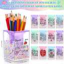 Outus 12 Pcs Teacher Appreciation Week Gifts Bulk Teacher Bubble Pen Holder Cute Thank You Gift Pencil Cups Inspirational Pencil Stationery Organizer for Teachers Gift from Students